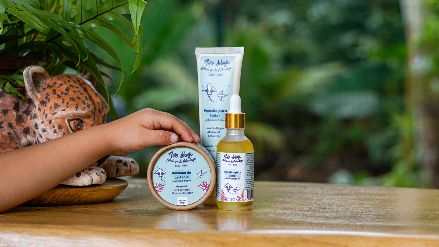 Natural skincare line for babies in Costa Rica