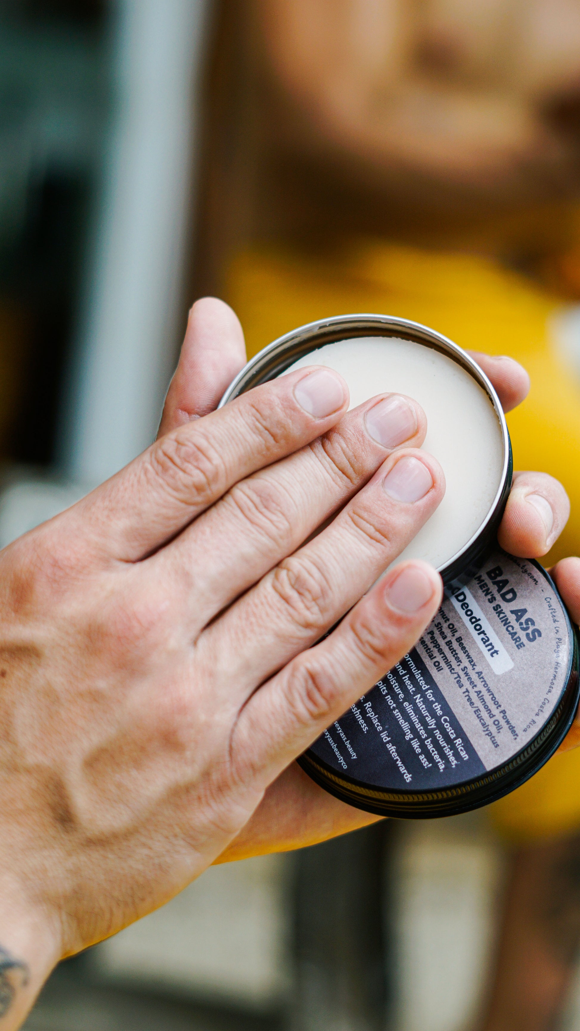 Natural deodorant for men