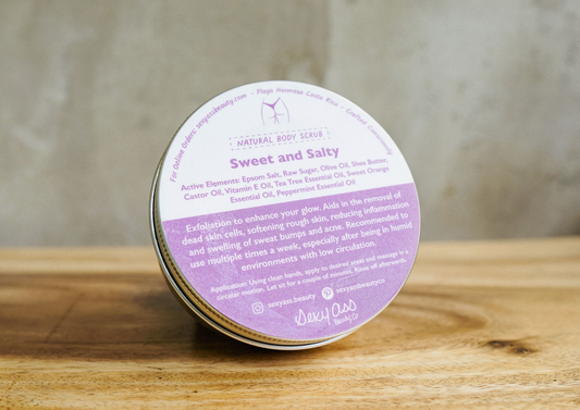 Natural exfoliating body scrub