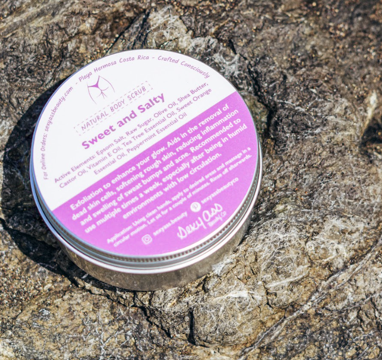 Natural exfoliating body scrub