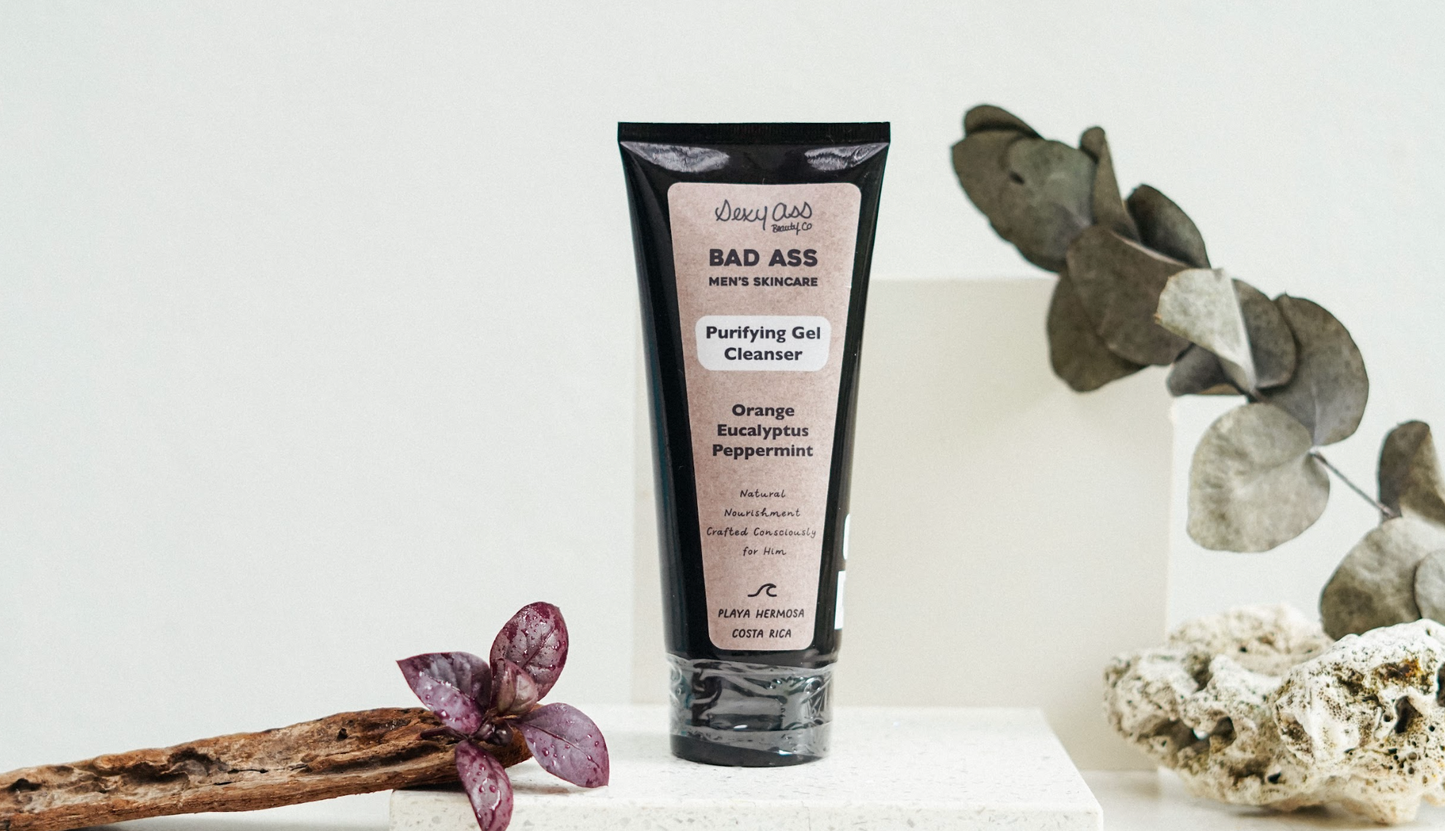 Natural gel cleanser for men